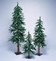 S&S Worldwide Alpine Christmas Trees Set