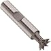 Niagara Cutter DT456 Single Angle Shank Type Dovetail Cutter, High Speed Steel, Uncoated (Bright), Weldon Shank, 45 Degree Angle, 1/2" Cutter Diameter, 8 Tooth, 1/8" Face Width