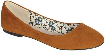 Reneeze DAISY-22 Women Flat-Heel Casual Shoes, Color: CAMEL, Size: 9