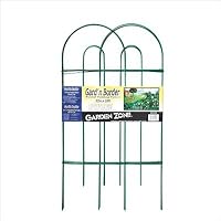 Origin Point 043210 Garden Border Round Folding Fence, Green, 32-Inch by 10-Feet