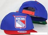 New York Rangers Snapback Big Logo Blue / Red Adjustable Plastic Snap Back Hat / Cap
