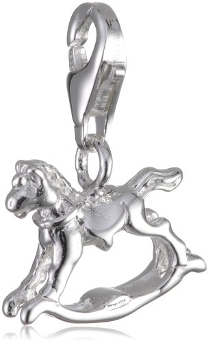 Vinani Damen-Charm Schaukelpferd gl&auml;nzend Spielzeug 925 Sterlingsilber HSPD Preisvergleich