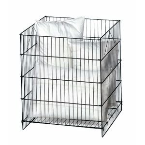 Wire Dump Bin Black 26" x 26" x 30"