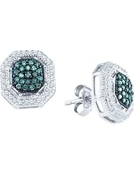 0.40CTW BLUE DIAMOND FASHION EARRINGS