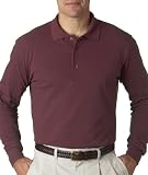 Adult Essential Long-Sleeve Pique Polo