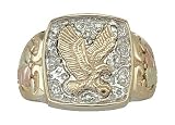 Black Hills Gold Men's Diamond Eagle Ring