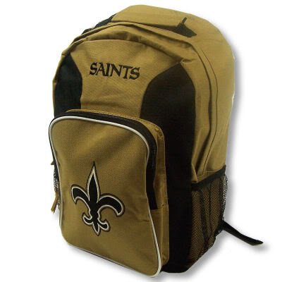 NFL New Orleans Saints Southpaw Backpack (Old Gold, Medium)