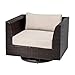 TKC Barbados Outdoor Wicker Swivel Chair in Sesame