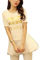 General Print Lace  Shirt Midi Dress 