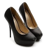 Ollio Women's Platforms Stilettos Classic High Heels Pump Multi-Color Shoes
