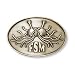 Flying Spaghetti Monster Belt Buckle - antique silver finish