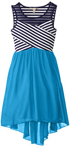 Speechless Big Girls' Tank Dress with Chiffon Skirt