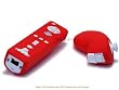 Nintendo Wii Remote Control Nunchuck Silicone Skin - Red