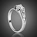 Fashion Plaza Christmas Gift Women Jewelry Use Crystal Wedding Ring R69