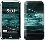 Shattered Design Protective Skin Decal Sticker for Apple iPhone (2G)