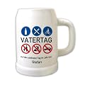 Privatglas zum Vatertag - Bierkrug Motiv: Bollerwagen Name: Stefan