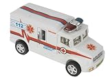 Plastic Pull Back Rescue Vehicle 18cm (042550)