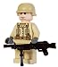 U.S. Marine with Light Machinegun (Operation Iraqi Freedom) - Custom LEGO Minifigure