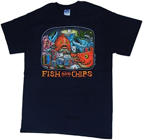 Ray Troll Men's Fish and Chips T-Shirt