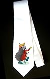Party Decoration Necktie with hedgehog, club, golf, sport, playing, animal