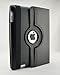 inShang Smart rotating case for iPad4/ipad 3/ ipad2, Multi-Function PU Leather Stand/ Cover, With Auto Sleep Wake Function (For ipad2/3/4 - black)