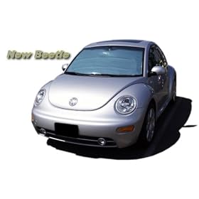 Sunshade for Volkswagen Beetle (hardtop &amp; conv) 1998 1999 2000 2001 2002 2003 2004 2005 2006 2007 2008 2009 2010 2011 HEATSHIELD Windshield Custom-fit Sunshade: Automotive