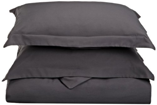 For Sale! Clara Clark Premier 1800 Series 3pc Duvet Cover King Size, Charcoal Gray