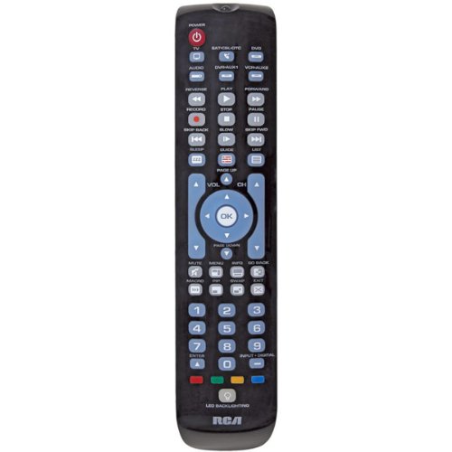 New-6-Device Universal Remote Control with Blue Backlit Keypad - CL4700
