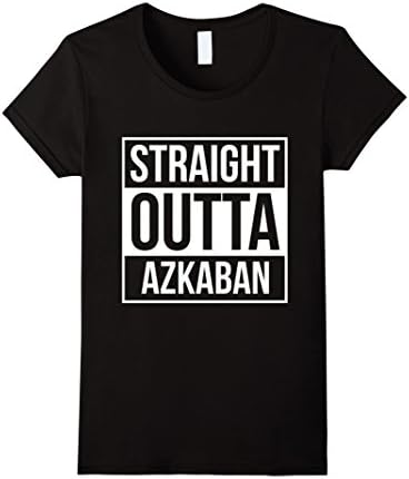 Women's Straight Outta Azkaban t shirts tshirts tees Medium Black