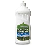 Seventh Generation Natural Dish Liquid (Free & Clear Unscented) 25-Ounce Bottles (Pack of 2)