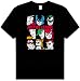 Search : Justice League NINE BLOCKS Adult Black T-shirt Tee Shirt