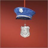 Police Officer Hat With Badge Christmas Ornament #904725