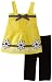 Good Lad Baby-Girls Infant Flower Appliqued Legging Set, Yellow, 18