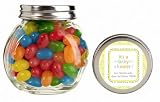 Baby Keepsake: Yellow Its a Baby Shower Design Personalized Glass Candy Jar - Unassem (Set of 24)