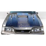 1987-1993 Ford Mustang Carbon Creations Spyder3 Hood by Carbon Creations