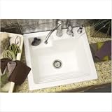 Advantage Westerly Self Rimming Laundry Sink Finish: White, Faucet Drillings: Three Holes