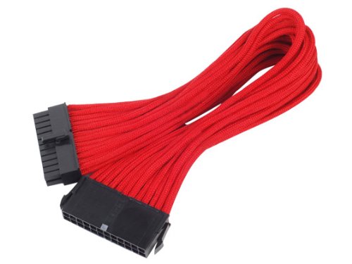 Silverstone tek sleeved extension power supply cable with 1 x mot…