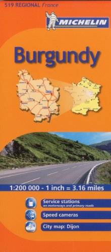 Michelin Map France: Burgundy 519 (Maps/Regional (Michelin))