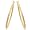 10k Yellow Gold Inside-Out Diamond Hoop Earrings (1/4 cttw, I-J Color, I3 Clarity)
