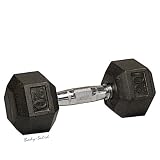 41LDahvauwL. SL160  Body Solid Rubber Coated Hex Dumbbell