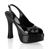 Pleaser Shoes Women's Party-27, 5'' Chunky Heel Sling Back Platform Sandal