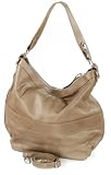 Sac &agrave; main tr&egrave;s chic pour femmes en cuir lisse coloris taupe marron