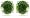 14k White Gold 5mm Chrome Diopside Round Stud Earrings