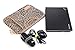 NEWSTYLE Stylish and Cute Leopard's Spots Canvas Fabric 13-13.3 Inch Laptop / MacBook / MacBook Air / MacBook Pro / MacBook Pro with Retina Display / Ultrabook Notebook Computer Ultraportable Sleeve Carrying Case Bag Cover with Handle