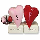We Belong Together Salt and Pepper Heart Shakers