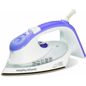 Morphy Richards Turbosteam 40631 Steam Iron Dual Zone Ceramic Soleplate, Mauve