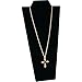 Black Velvet Chain Necklace Easel Display Jewelry Bust