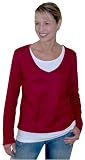 V-Neck Layered Nursing Top - Nursing Wear