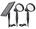Solar Spotlight Outdoor 2 in 1 Flag Pole Light IP65 3 Power Modes Solar Spot Light for Patio Tree Pathway Driveways-Automatically Activates from Dusk to Dawn
