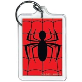  Marvel Comics X-Men Spiderman Logo Lucite Keychain 65791KR